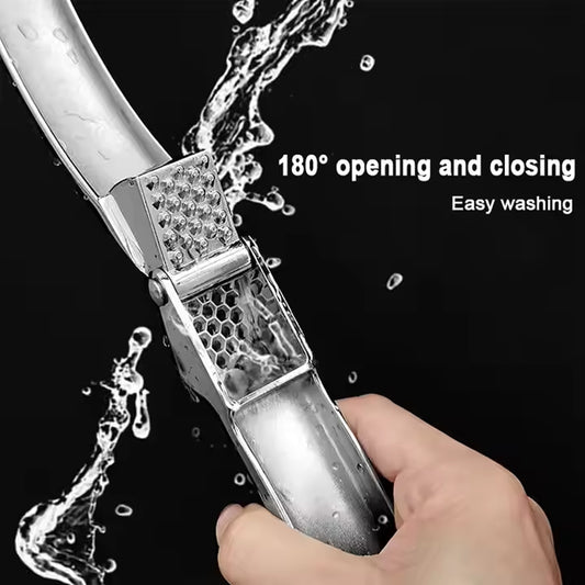 Heavy Duty Garlic Chopper Crusher - Professional Mincer Dicer Tool with Ergonomic Handle