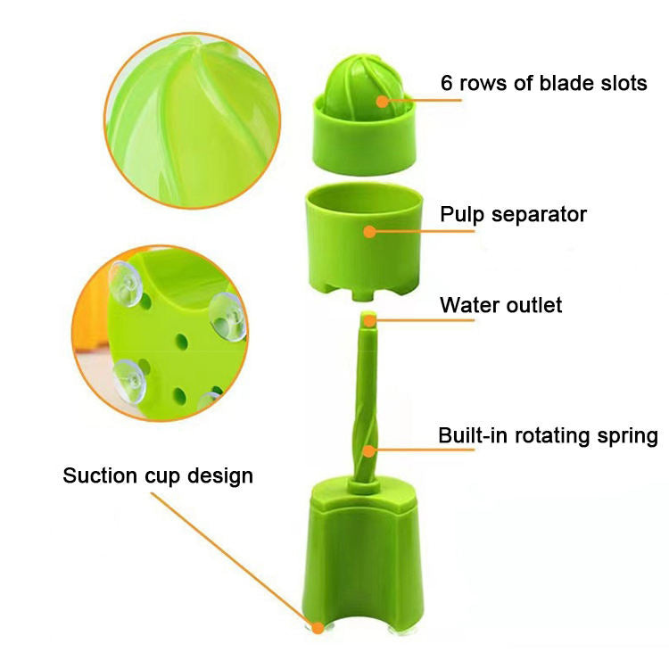 Citrus Juicer Press Tool - Lemon Lime Squeezer with Strainer and Container for Grapefruit Lemonade Orange