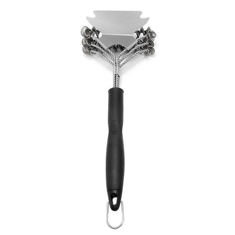 Stainless Steel Dish Scrubber - Heavy Duty Kitchen Brush with Bristles, Pot Cleaner for Non-Stick Pans and Cookware