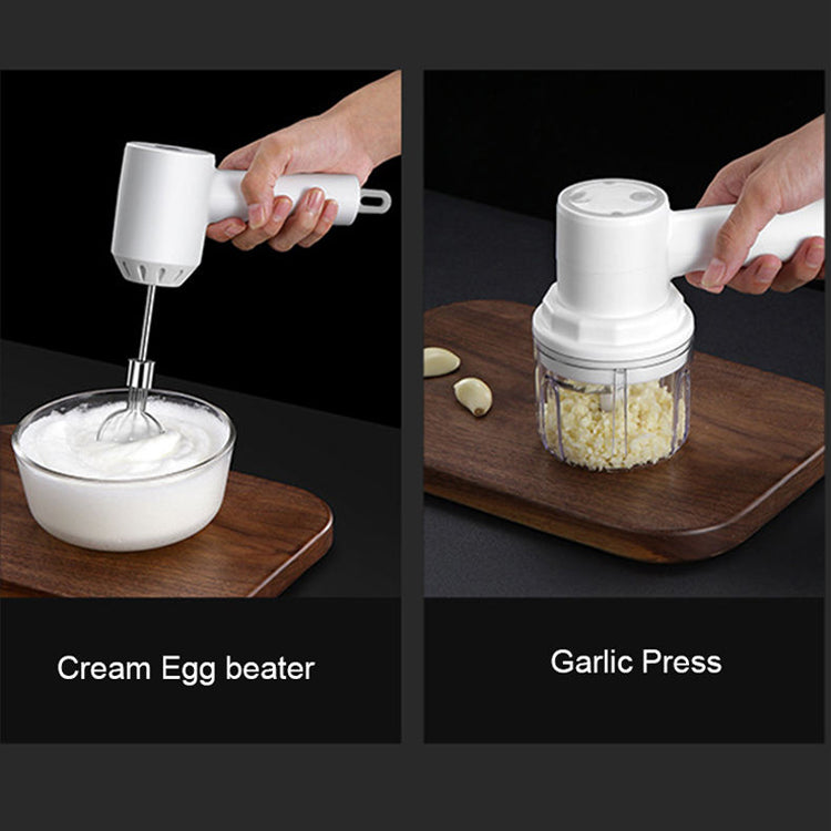 Cordless Electric Egg Whisk - Portable Handheld Mixer for Baking, Mini Foamer