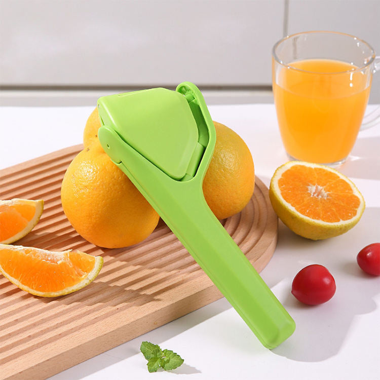 Portable Citrus Juicer - Manual Hand Press Lemon Squeezer with Foldable Design for Kitchen Travel Camping