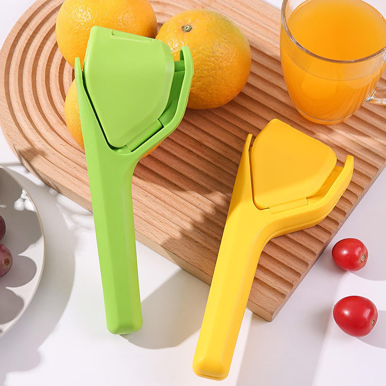 Portable Citrus Juicer - Manual Hand Press Lemon Squeezer with Foldable Design for Kitchen Travel Camping
