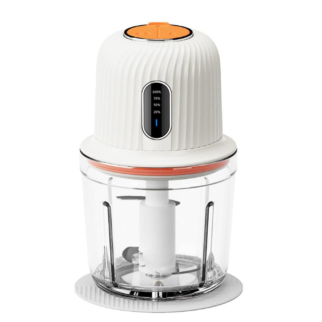 Electric Cordless Meat Grinder - 200W Wireless Food Processor with 3 Blades, Stainless Steel Kitchen Chopper Helper