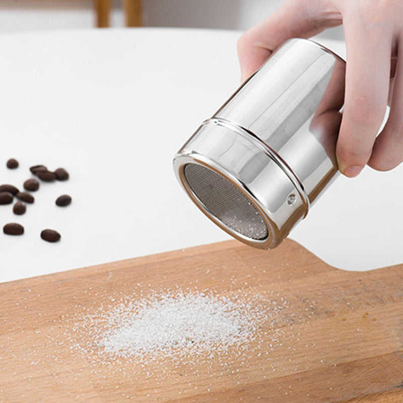 Stainless Steel Seasoning Shaker - 500g Airtight Spice Dispenser with Spoon, Moisture Proof Kitchen Storage
