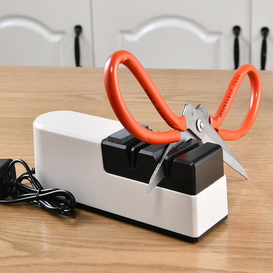USB Knife Sharpener - 4-Stage Electric Sharpening Stone with Angle Guide, PortableTool for Kitchen Scissors