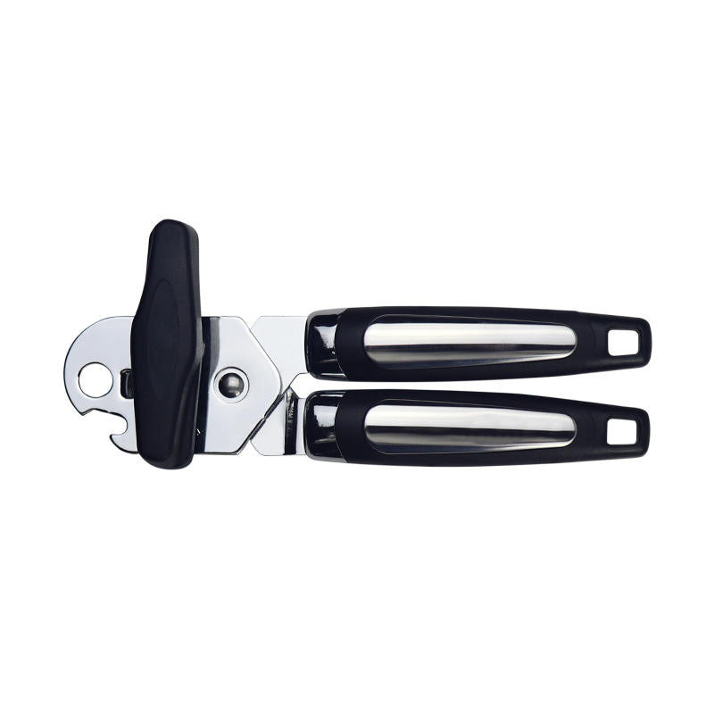 Stainless Steel Can Opener - Heavy Duty Manual Jar Opener Tool with Comfort Grip