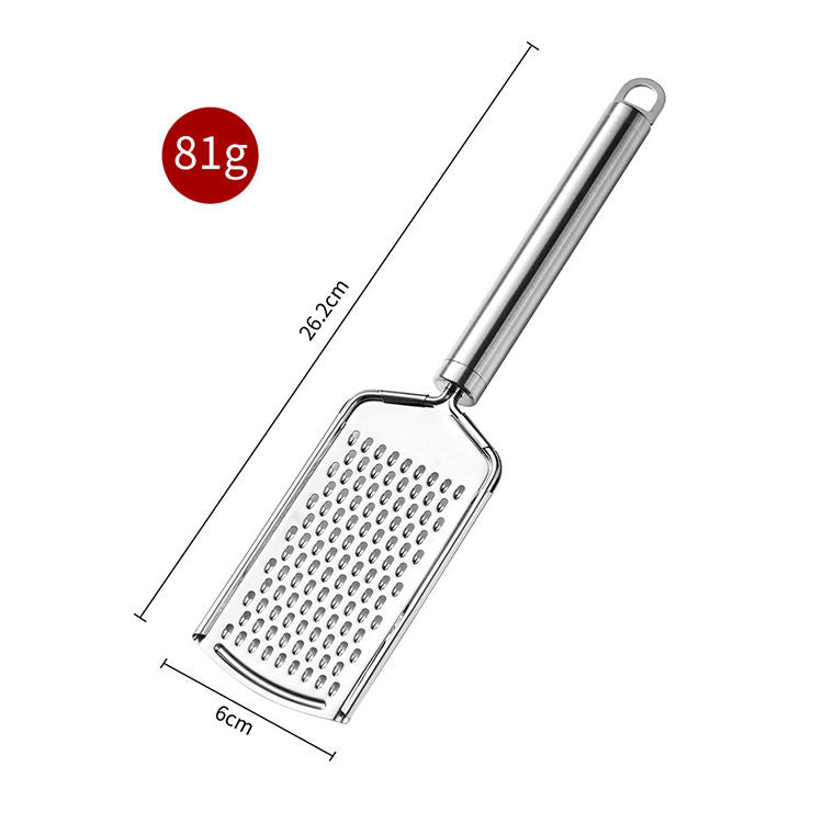 Lemon Cheese Grater - Stainless Steel Rotary Zester with Container, Handheld Slicer for Parmesan