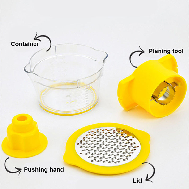 Corn Stripper Peeler Tool - Vegetable Slicer Stainless Steel Blades, Corn Cob Stripper with Bowl Handle