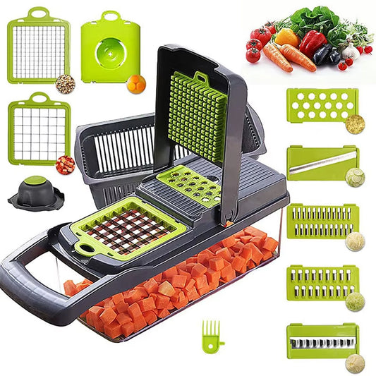 Family Grade Vegetable Cutter- Heavy Duty Blades Kitchen Gadget for Julienne & Slice
