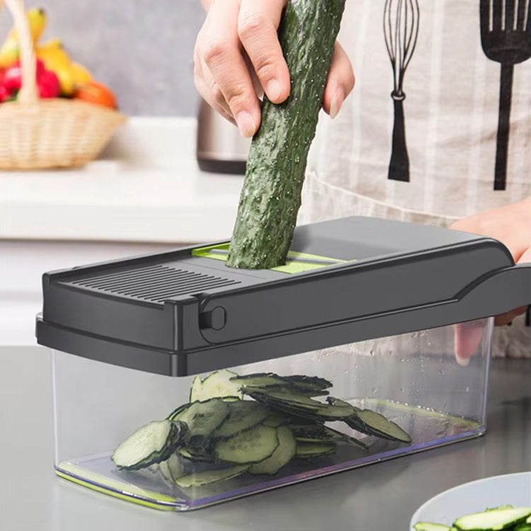 Family Grade Vegetable Cutter- Heavy Duty Blades Kitchen Gadget for Julienne & Slice