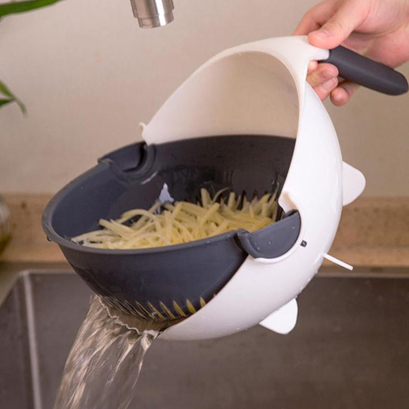 Multi-Purpose Vegetable Cutter Pro - Multi-Function Food Chopper with Safety Cover, Kitchen Slicer Dicer Grater Set